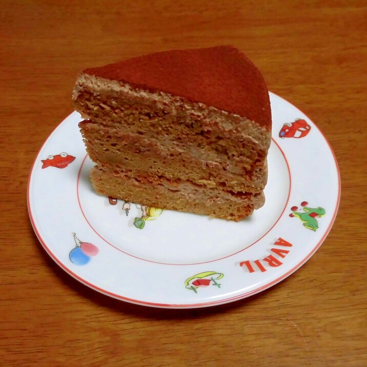 ふわふわのチョコレートケーキ